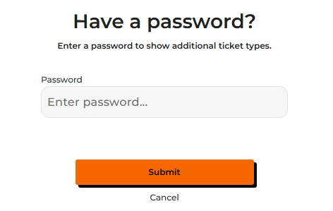 Password screenshot