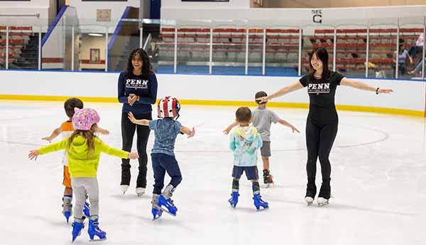 children skating
