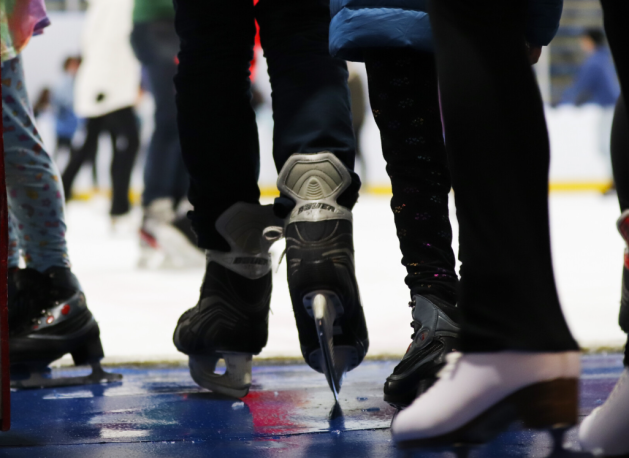 Image of skaters going onto the ice